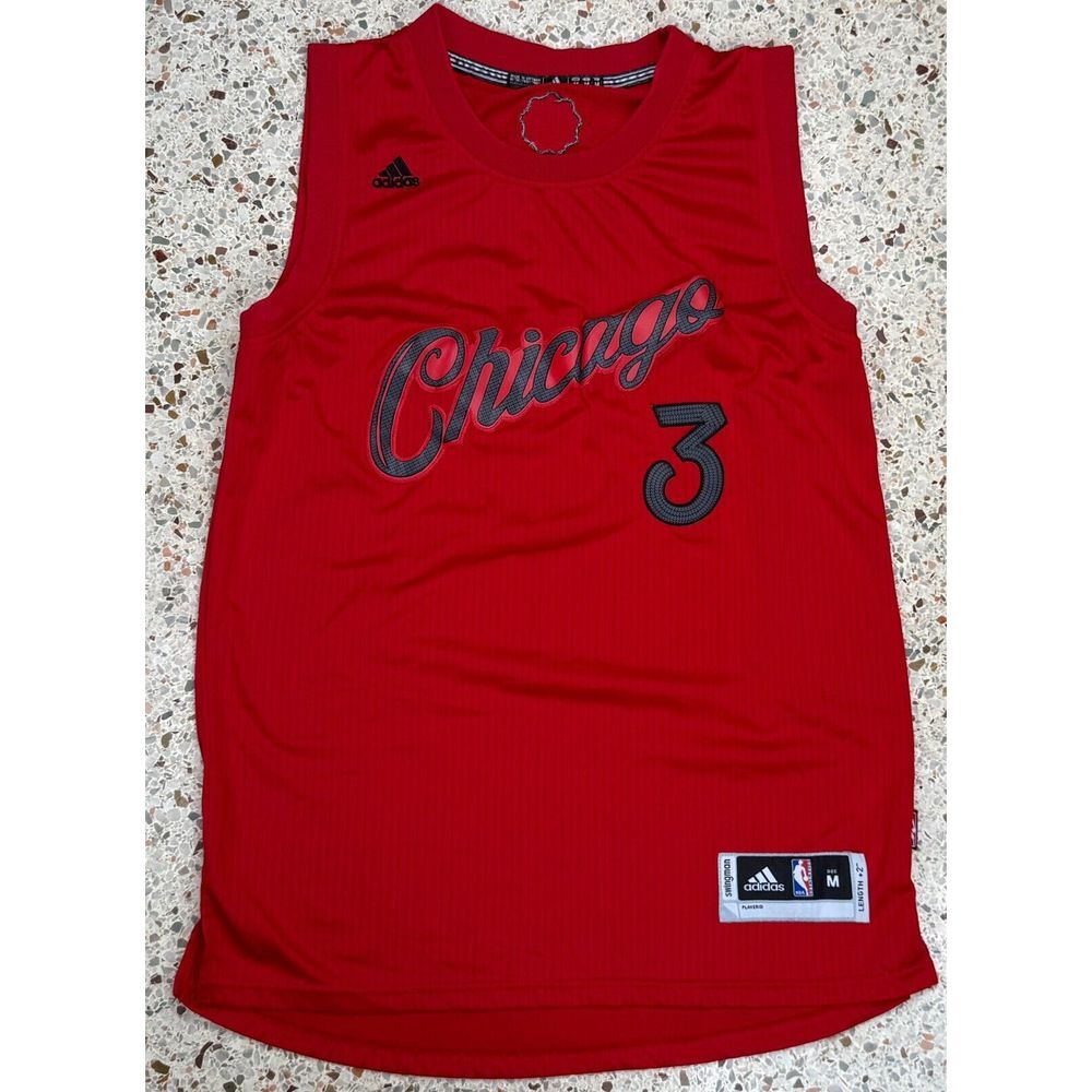 Adidas NBA Rare Chicago‎ Bulls Christmas Day #3 Dwayne Wade Jersey Size Medium
